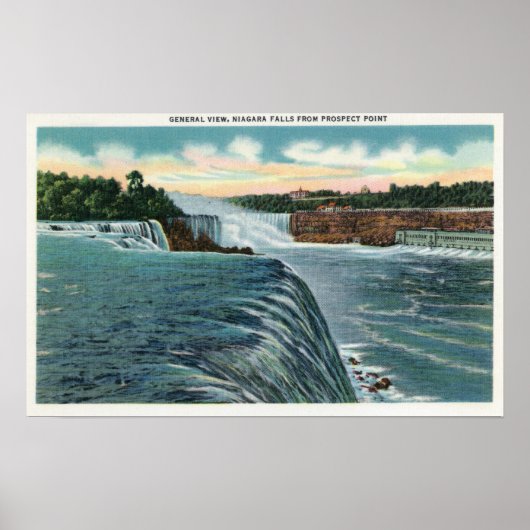Uitzicht van de Herfsten van Niagara uit Prospect Poster (Voorkant)