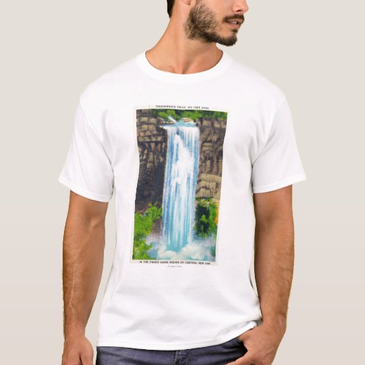 Uitzicht van de Herfsten van Taughannock T-shirt (Voorkant)