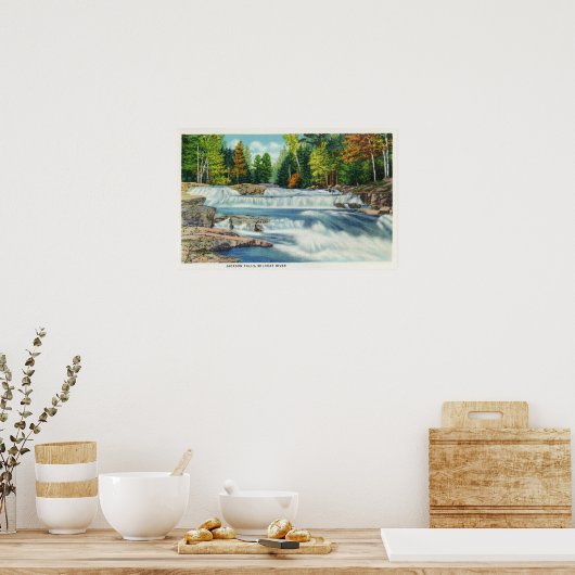 Uitzicht van de Herfsten Wilde Cat en Jackson Poster (Keuken)