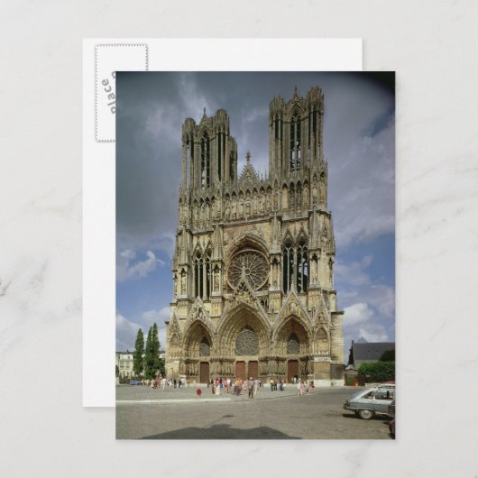 Uitzicht van de het westenvoorzijde briefkaart (Voorkant / Achterkant)