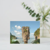 Uitzicht van de heuvel van het eiland Ko Tapu in T Briefkaart (Staand voorkant)
