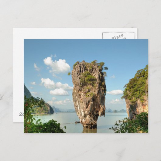 Uitzicht van de heuvel van het eiland Ko Tapu in T Briefkaart (Voorkant / Achterkant)