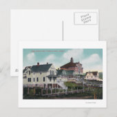 Uitzicht van de High School Hill, Residences Briefkaart (Voorkant / Achterkant)