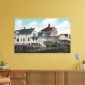 Uitzicht van de High School Hill, Residences Canvas Afdruk (Insitu (Woonkamer))