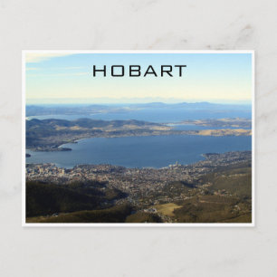 uitzicht van de hobart briefkaart