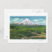 Uitzicht van de Hood, Valley en Mountain Briefkaart (Voorkant / Achterkant)
