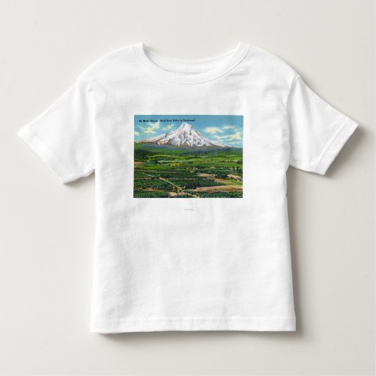 Uitzicht van de Hood, Valley en Mountain Kinder Shirts (Voorkant)