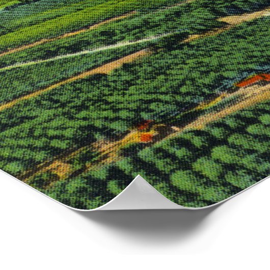 Uitzicht van de Hood, Valley en Mountain Poster (Hoek)