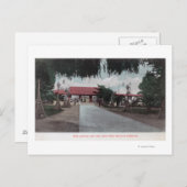 Uitzicht van de hoofdgateway naar Idora ParkOaklan Briefkaart (Voorkant / Achterkant)