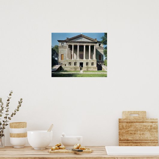 Uitzicht van de hoofdgevel, ingebouwd in 1559-60 poster (Keuken)