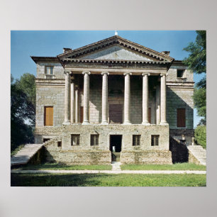 Uitzicht van de hoofdgevel, ingebouwd in 1559-60 poster