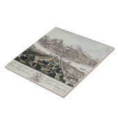 Uitzicht van de hoofdstad en de vesting Salzburg; Tegeltje (Zijkant)