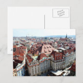 Uitzicht van de hoofdstad Praag in Tsjechië Briefkaart (Voorkant / Achterkant)