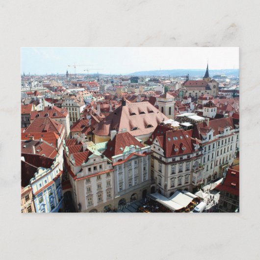 Uitzicht van de hoofdstad Praag in Tsjechië Briefkaart (Voorkant)