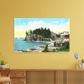 Uitzicht van de hoofdvuurtoren van de Owl en de ro Canvas Afdruk (Insitu (Woonkamer))