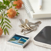 Uitzicht van de hoofdvuurtoren van Portland op Cas Sleutelhanger (Zijkant)