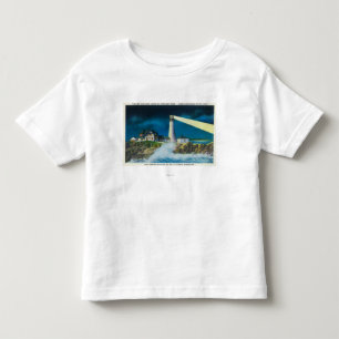 Uitzicht van de hoofdvuurtoren van Portland op de  Kinder Shirts