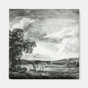 Uitzicht van de Hudson rivier de Pakepsey Magneet