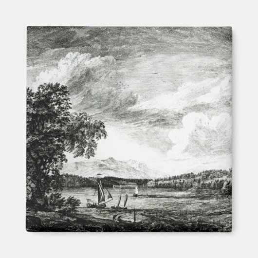 Uitzicht van de Hudson rivier de Pakepsey Magneet (Voorkant)