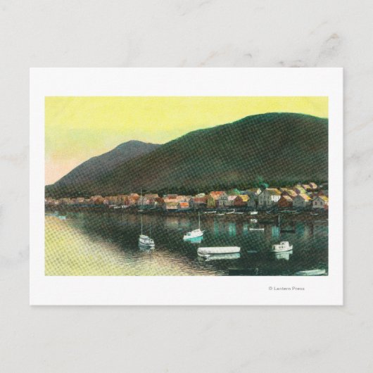 Uitzicht van de Indische stad Sitka, AK Briefkaart (Voorkant)