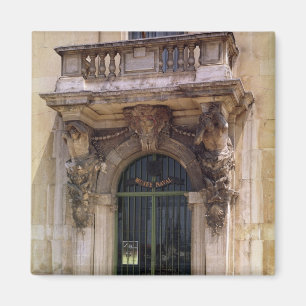 Uitzicht van de ingang van het museum magneet