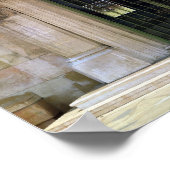 Uitzicht van de ingang van het museum poster (Hoek)