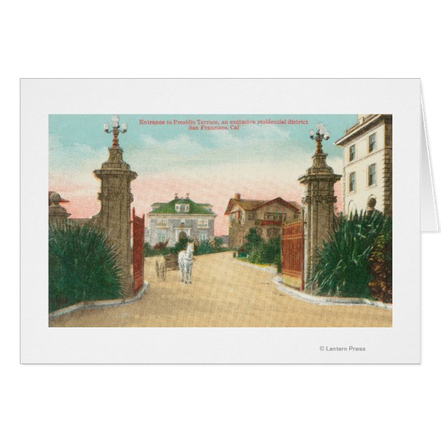 Uitzicht van de ingang van Presidio Terrace (Voorkant Horizontaal)