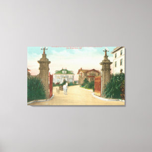 Uitzicht van de ingang van Presidio Terrace Canvas Afdruk