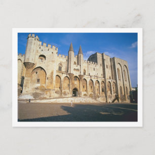 Uitzicht van de ingangsfaat van het paleis (foto) briefkaart