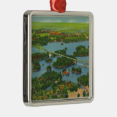 Uitzicht van de internationale brug metalen ornament (Rechts)