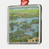 Uitzicht van de internationale brug metalen ornament (Links)