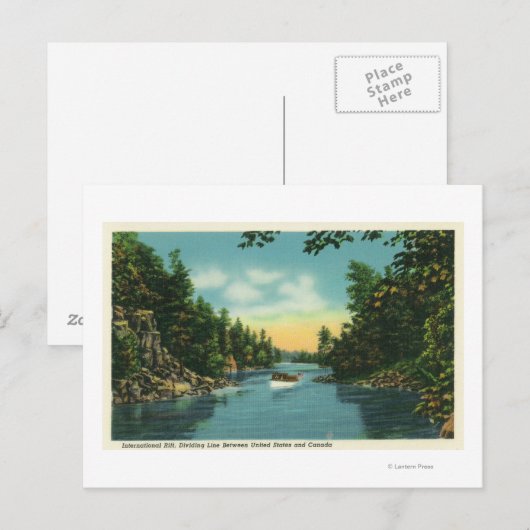 Uitzicht van de internationale Rift Briefkaart (Voorkant / Achterkant)