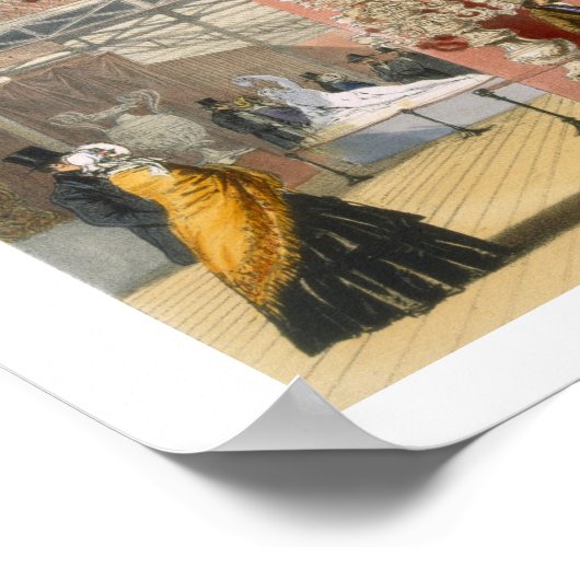 Uitzicht van de Italiaanse afdeling van de Grote t Poster (Hoek)