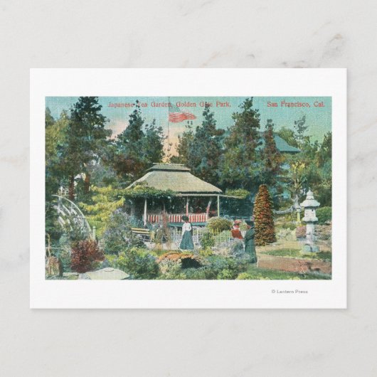 Uitzicht van de Japanse Tea Garden Briefkaart (Voorkant)