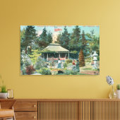 Uitzicht van de Japanse Tea Garden Canvas Afdruk (Insitu (Woonkamer))