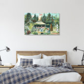 Uitzicht van de Japanse Tea Garden Canvas Afdruk (Insitu (Slaapkamer))