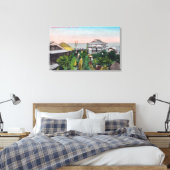 Uitzicht van de Japanse Tea Garden Canvas Afdruk (Insitu (Slaapkamer))