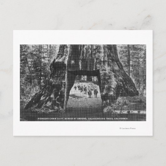 Uitzicht van de kajuit van Pioneers, Mannen op de  Briefkaart (Voorkant)