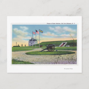 Uitzicht van de kamer van koophandel in het oud Fr Briefkaart