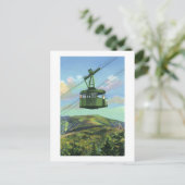 Uitzicht van de kanon Mt Tram Ascending Briefkaart (Staand voorkant)