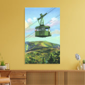 Uitzicht van de kanon Mt Tram Ascending Canvas Afdruk (Insitu (Woonkamer))
