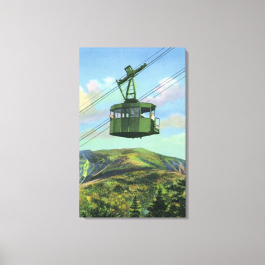 Uitzicht van de kanon Mt Tram Ascending Canvas Afdruk (Voorkant)
