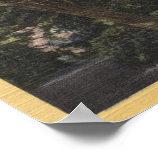 Uitzicht van de Kantoor Old Wells-Fargo (1855) Poster (Hoek)