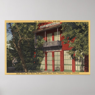 Uitzicht van de Kantoor Old Wells-Fargo (1855) Poster