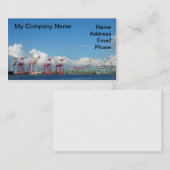 Uitzicht van de Kaohsiung Container Port met Summe Visitekaartje (Voorkant / Achterkant)