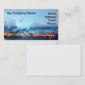 Uitzicht van de Kaohsiung Container Port op het ti Visitekaartje (Voorkant / Achterkant)