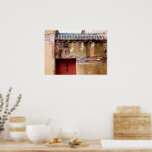 Uitzicht van de Karleston-steen en mortierstichtin Poster (Keuken)