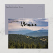Uitzicht van de Karpaten in Oekraïne Briefkaart (Voorkant / Achterkant)