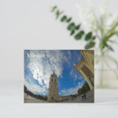 Uitzicht van de kathedraal Basilica, Vilnius Litou Briefkaart (Staand voorkant)
