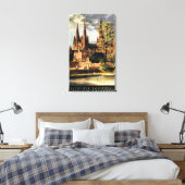 Uitzicht van de kathedraal van Lichfield Canvas Afdruk (Insitu (Slaapkamer))